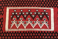 Mid-20th Century Eastern European Handwoven Flatweave Cushion