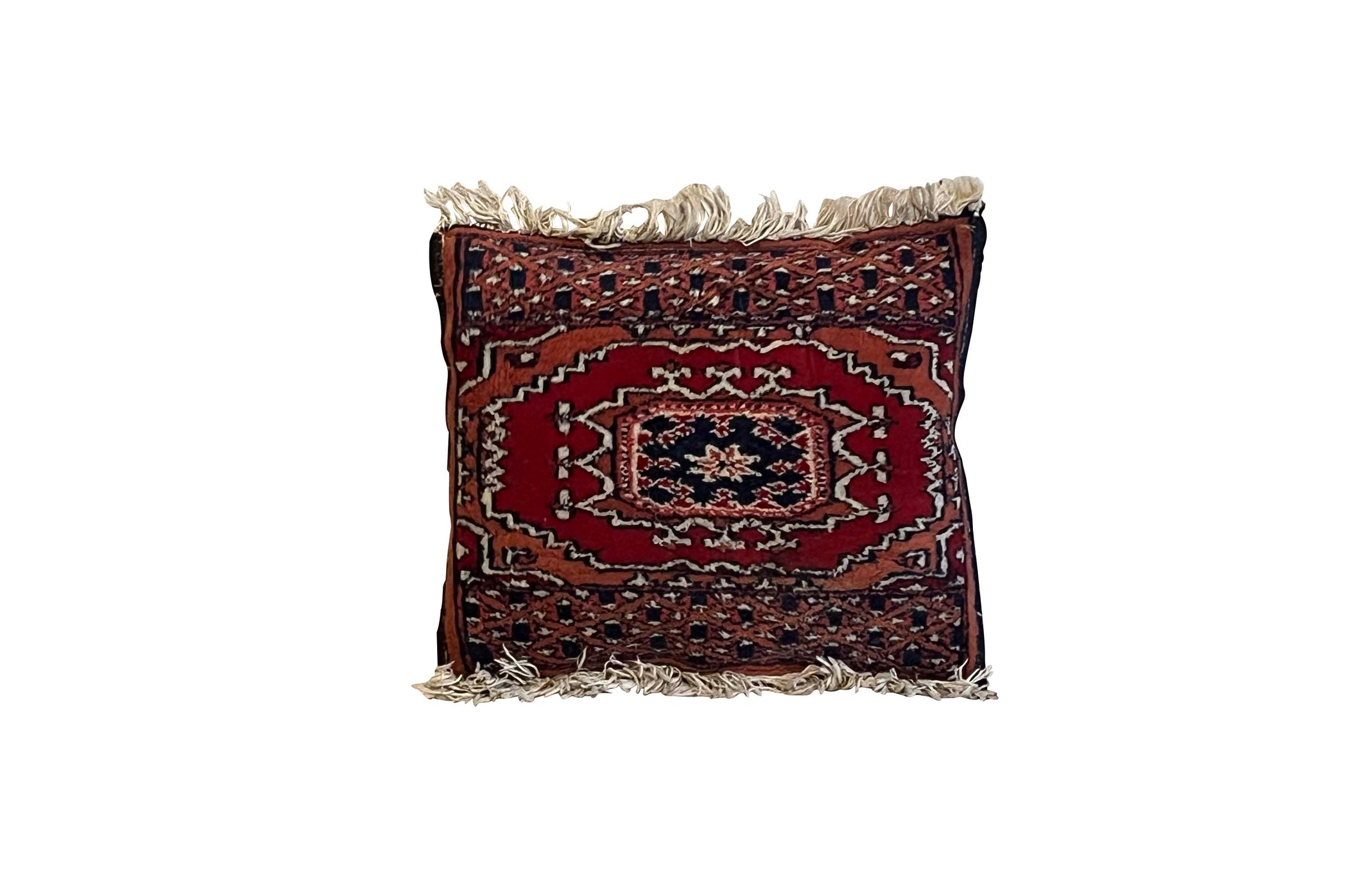 Mid-Century Baluchi Style Tribal Rug Cushion