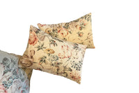 SET OF SIX MID-CENTURY FRENCH FLORAL CRETONNE CUSHIONS