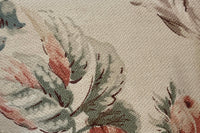 Set of Six Mid-Century French Floral Cretonne Feather Cushions