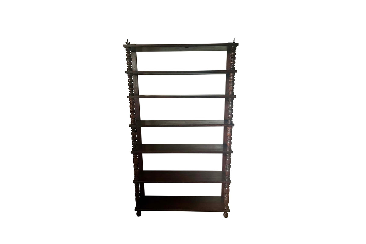 A handsome set of early 20th century French shelves originating from a perfumerie in Lyon, France.