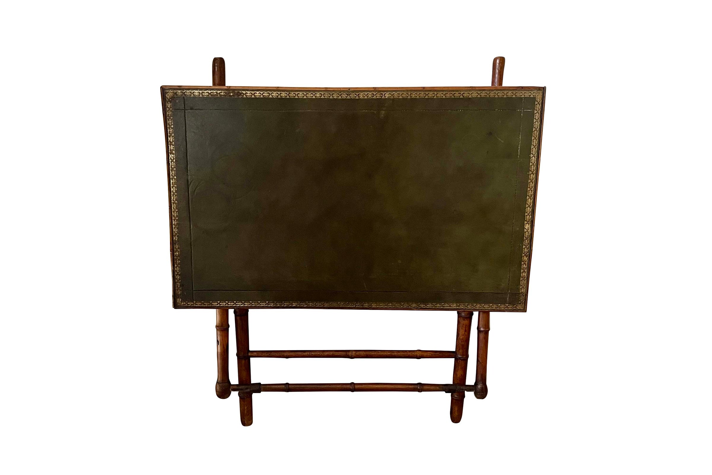 20th Century French Faux Bamboo Folding Writing Table