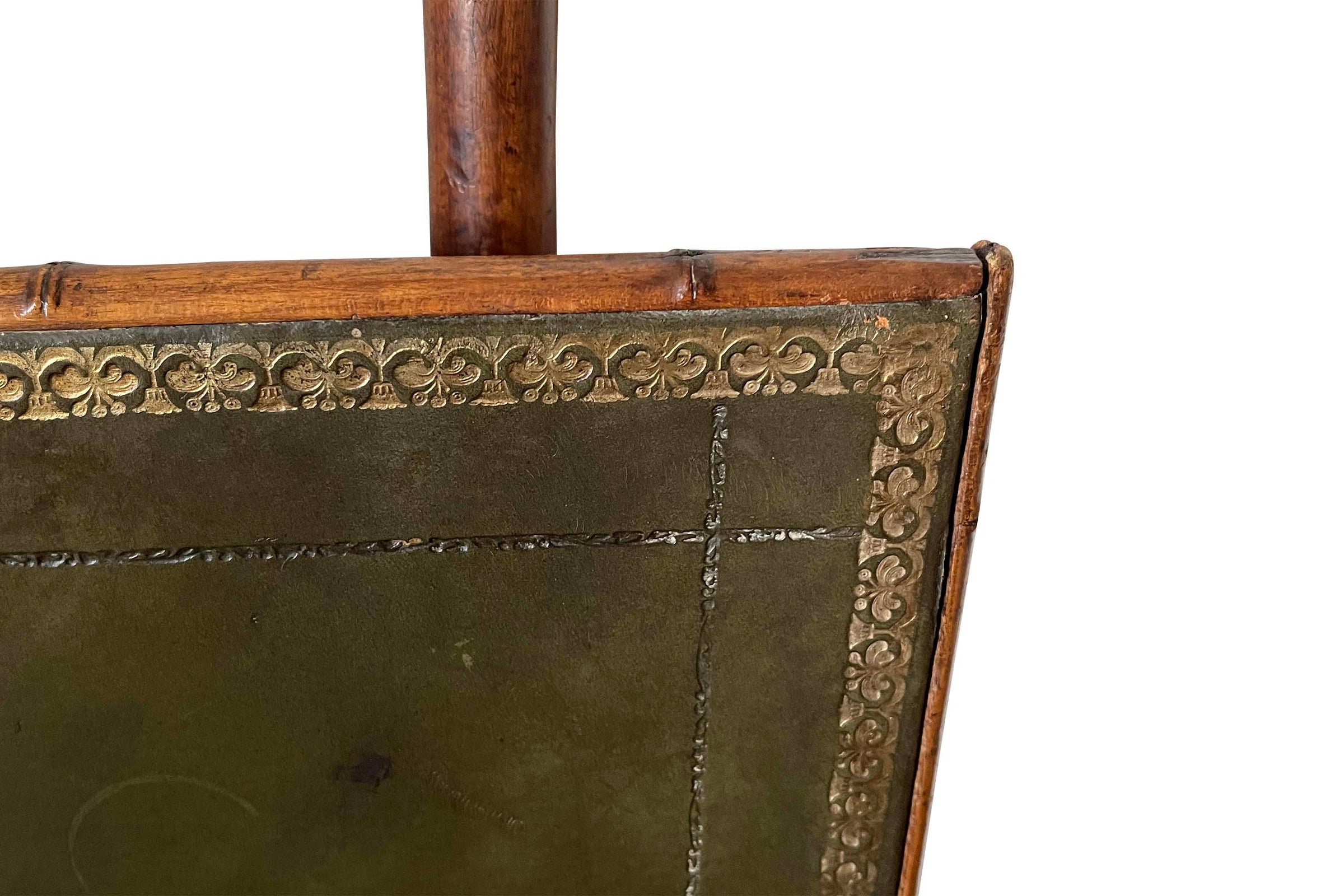 20th Century French Faux Bamboo Folding Writing Table