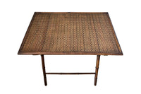 Early 20th Century French Folding Faux Bamboo Table