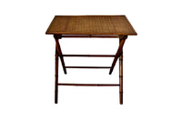 Early 20th Century French Folding Faux Bamboo Table