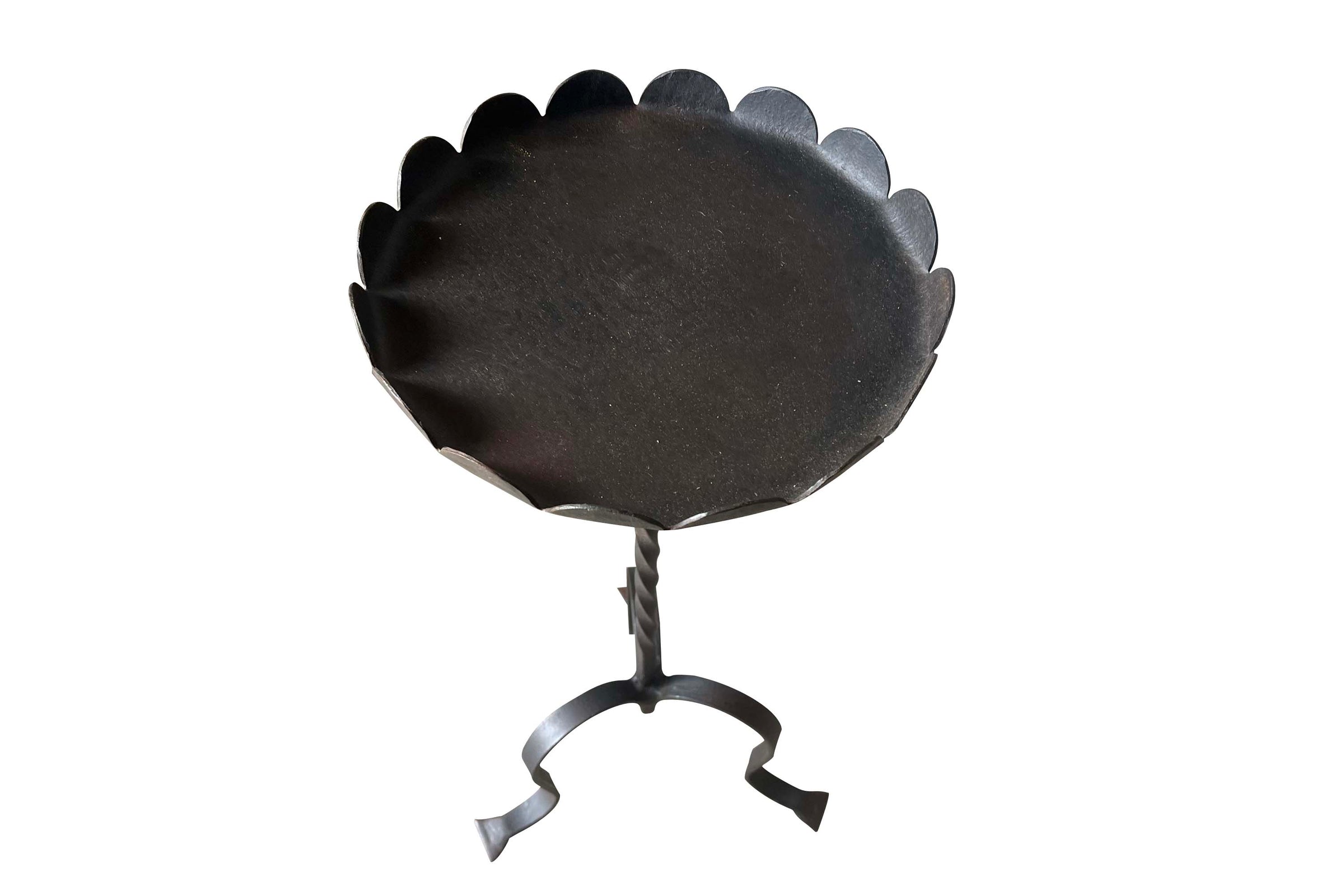 MID-CENTURY SPANISH IRON MARTINI TABLE