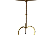 Mid-Century Spanish Gilt Iron Martini Table