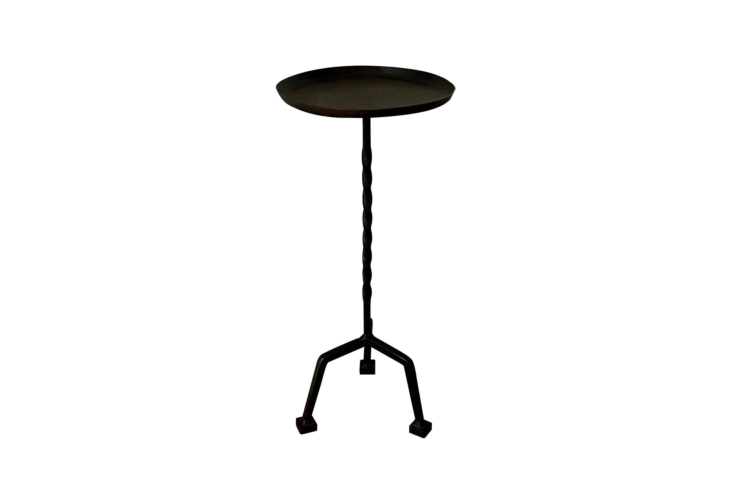 MID-CENTURY SPANISH IRON MARTINI TABLE
