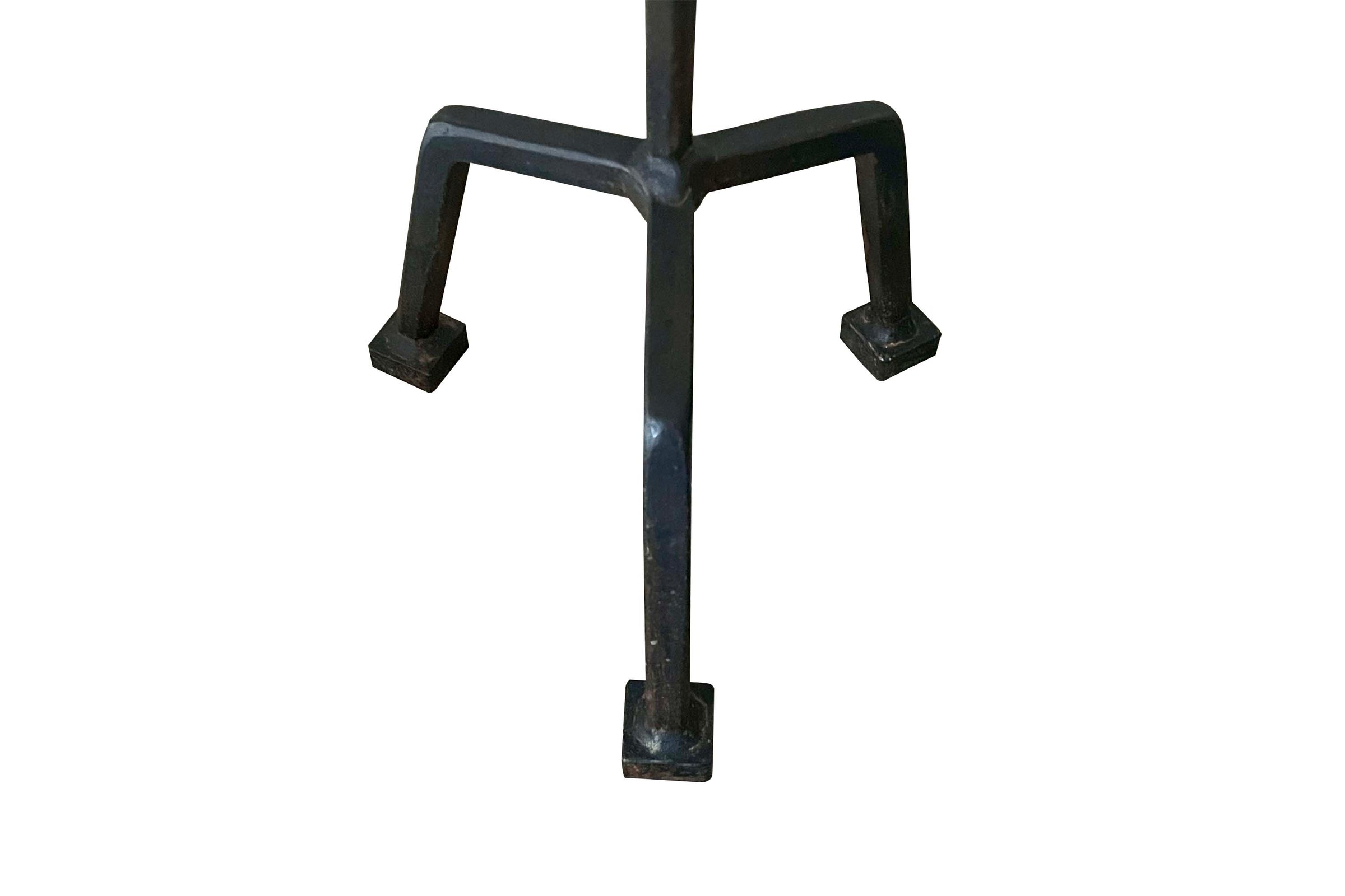 MID-CENTURY SPANISH IRON MARTINI TABLE