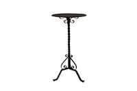 A handsome Mid-Century Spanish wrought iron martini table.