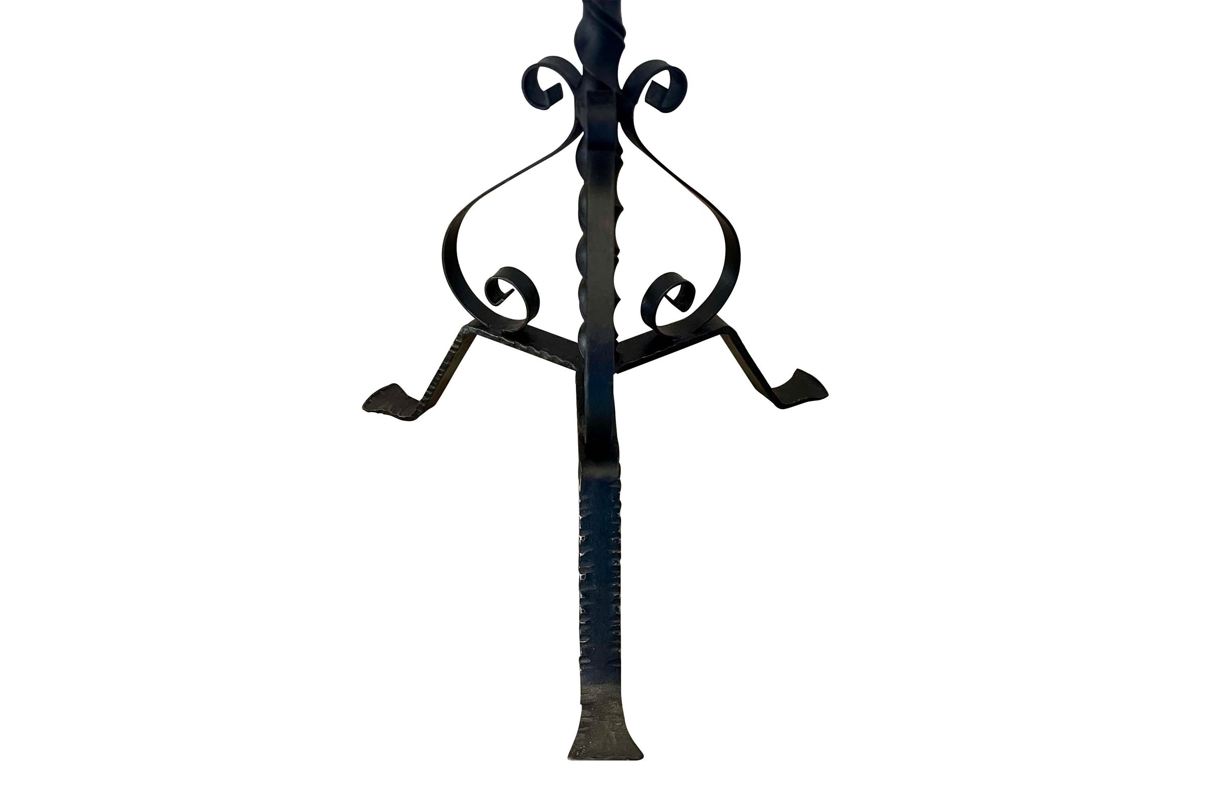 A handsome Mid-Century Spanish wrought iron martini table.