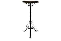 A handsome Mid-Century Spanish wrought iron martini table.