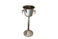 Tall 20th Century Spanish Silver Plate Integrated Champagne Bucket Stand
