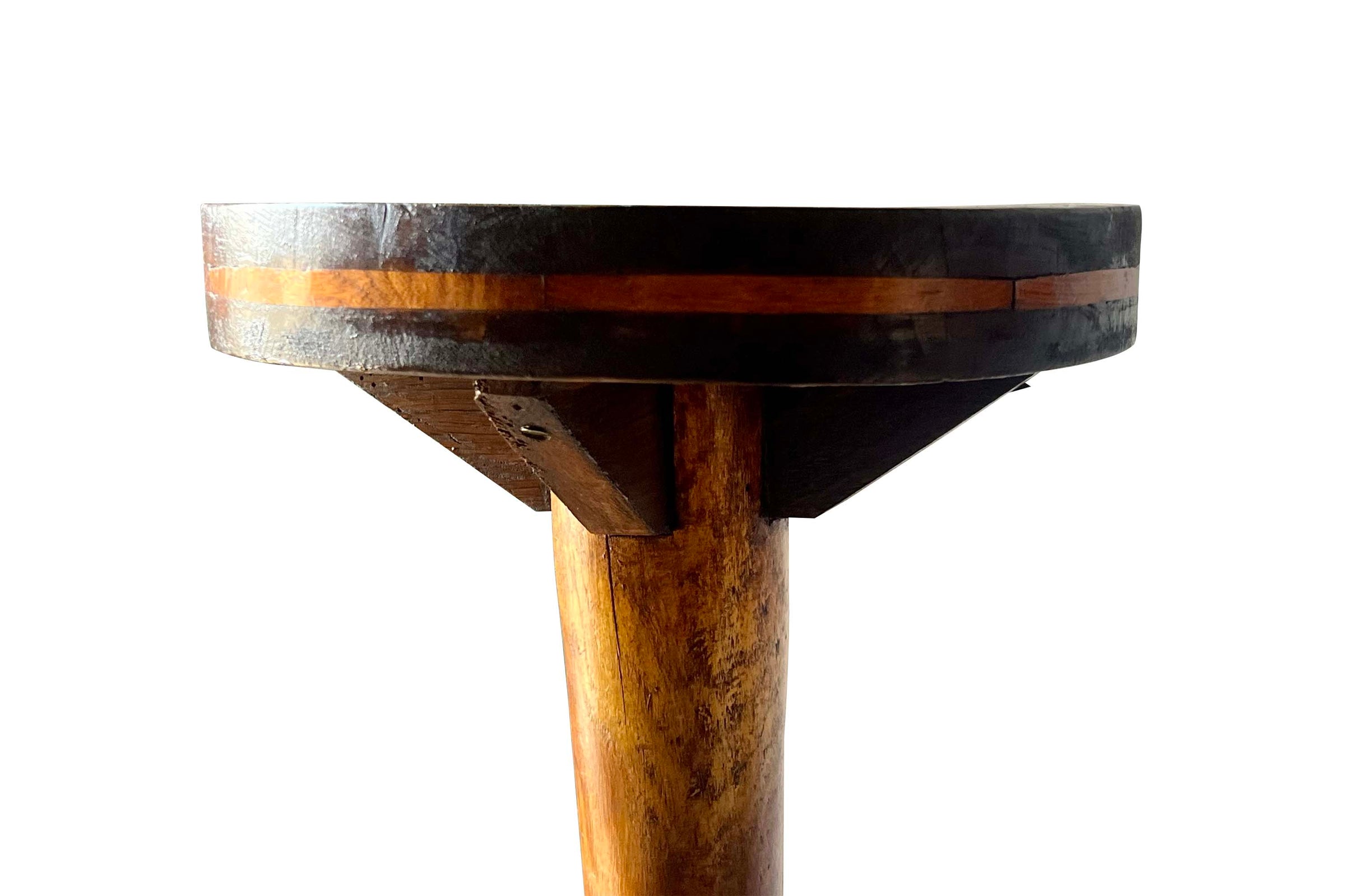 Pair of Early 20th Century French Provincial Folk Art Pedestal Stands