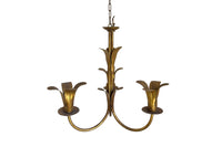 MID 20TH CENTURY SPANISH TULIP FORM CHANDELIER