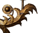 pair of Pair of Mid-Century Italian wrought iron wall lights in the Italian manner, inspired by Commedia dell’Arte.