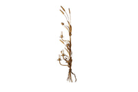 Monumental Set of Three 1970s Gilt Wheat Sheaf Wall Sconces in the Manner of Hans Kögl