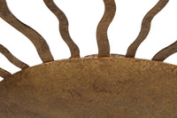 Mid-Century Spanish Gilt Iron Sunburst Ceiling Light