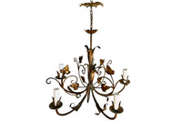 Mid-20th Century Spanish Chandelier By Ferrocolor