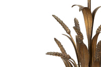Mid-Century French Gilt Metal Wheat Sheaf Chandelier