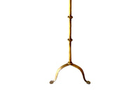 Mid-Century Spanish Gilt Iron Floor Lamp