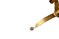 Mid-Century Spanish Gilt Iron Floor Lamp