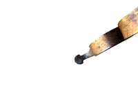 A sculptural Mid-Century Spanish floor lamp in gilt iron, dating from the 1950–60s. 