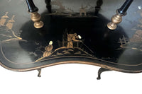 Mid-Century French Two Tiered Chinoiserie Occasional Table