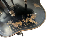 Mid-Century French Two Tiered Chinoiserie Occasional Table
