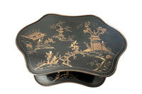 Mid-Century French Two Tiered Chinoiserie Occasional Table