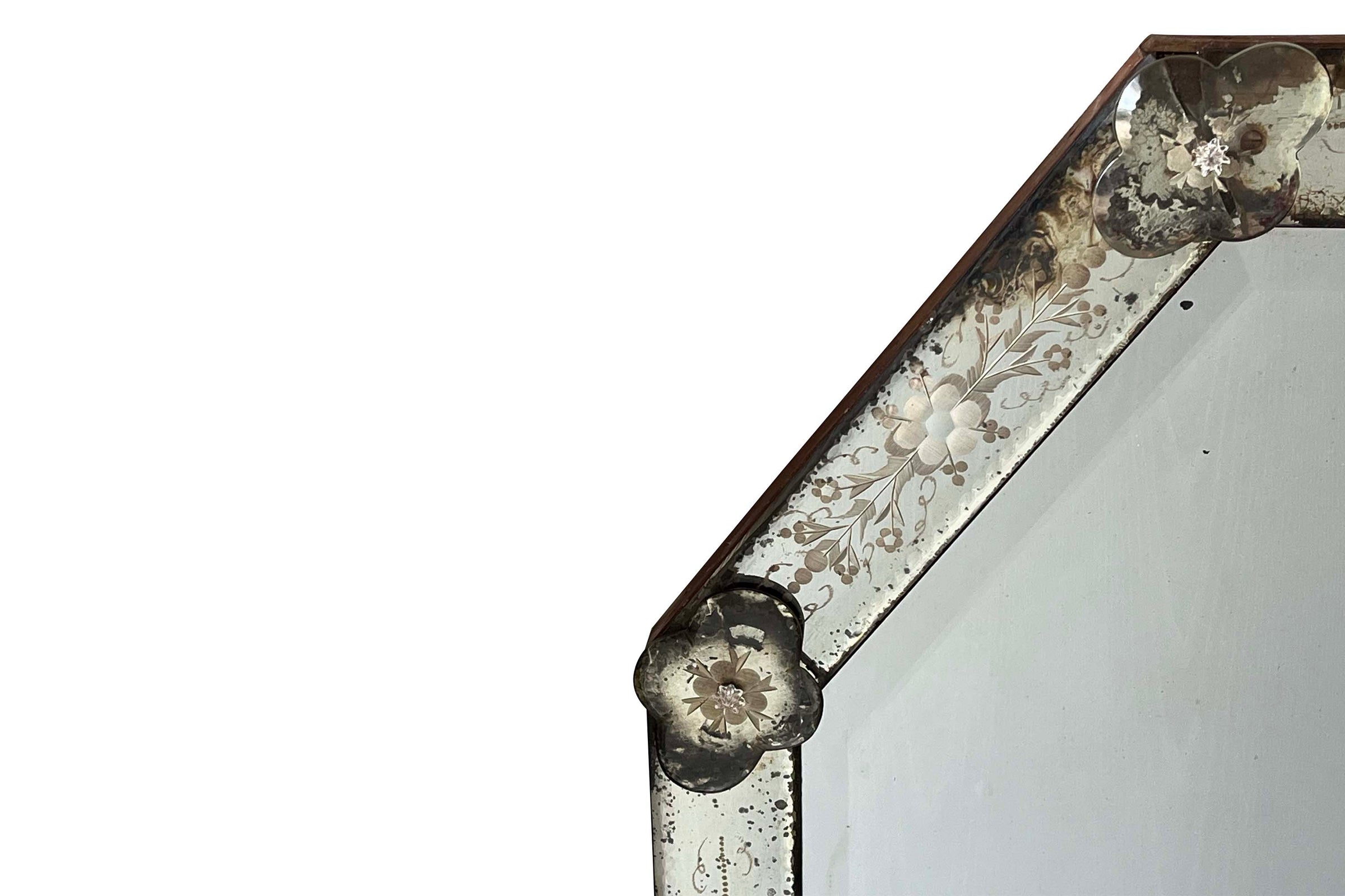 Early 20th Century Octagonal Venetian Mirror