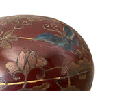 Large Early 20th Century Oriental Lacquered Melon-Form Box