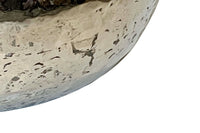 PAIR OF LARGE 1970'S  ITALIAN HAMMERED SILVERPLATE OVAL VASQUES