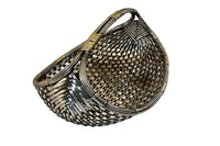 Mid-Century Woven French Silver Plate Basket