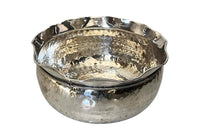 1970s Hammered Silver-Plated Sack Cache Pot