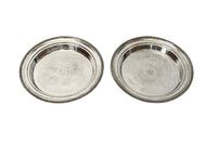 Pair of Late 19th Century Belle Époque Silver-Plated Hotel Serving Platters from the Hotel Bristol, Beaulieu-sur-Mer
