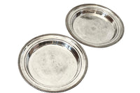 Pair of Late 19th Century Belle Époque Silver-Plated Hotel Serving Platters from the Hotel Bristol, Beaulieu-sur-Mer