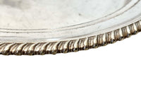 Pair of Late 19th Century Belle Époque Silver-Plated Hotel Serving Platters from the Hotel Bristol, Beaulieu-sur-Mer