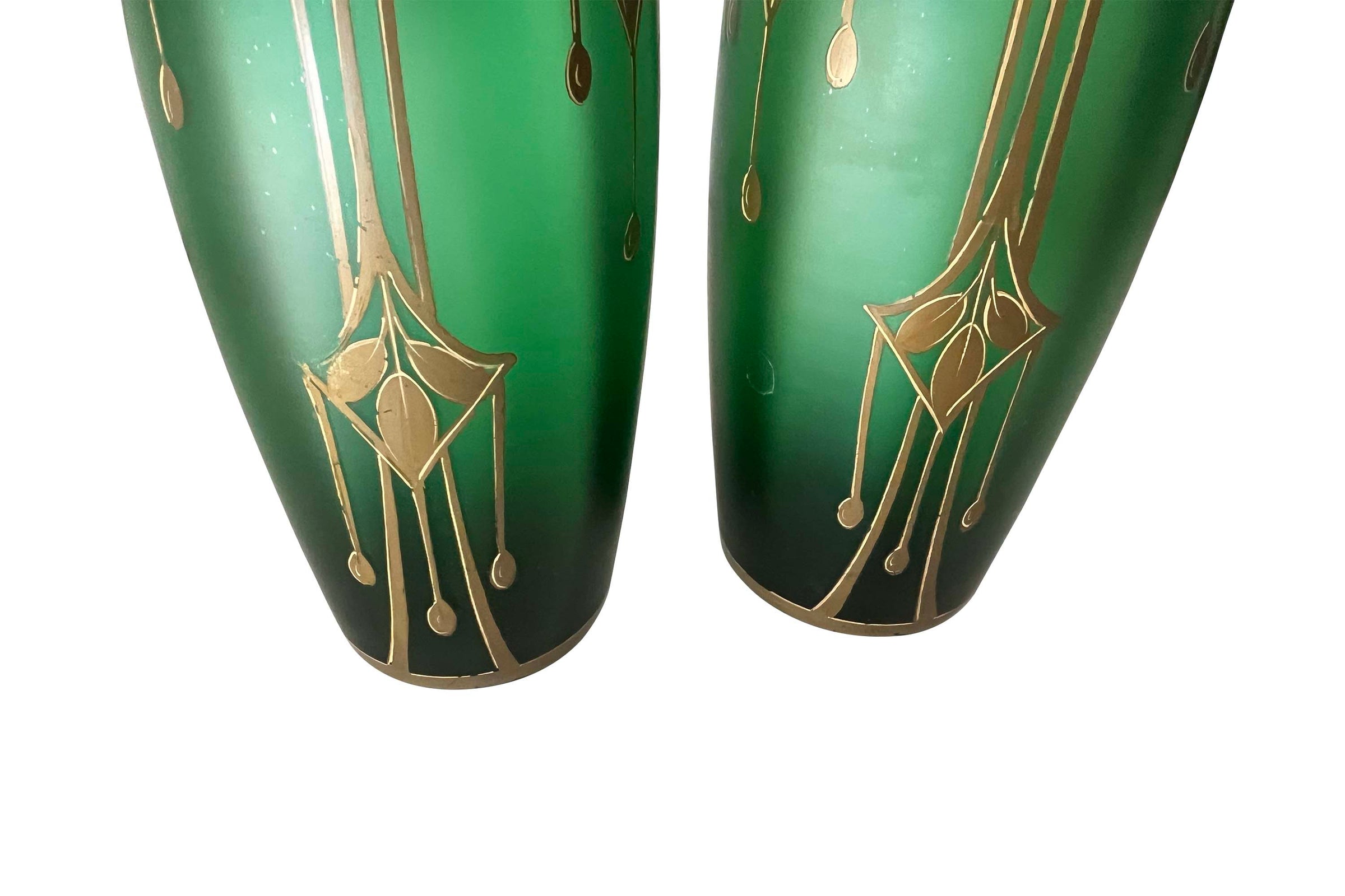 PAIR OF EARLY 20TH CENTURY AUSTRIAN SECESSIONIST VASES -CURRENTLY RESERVED-