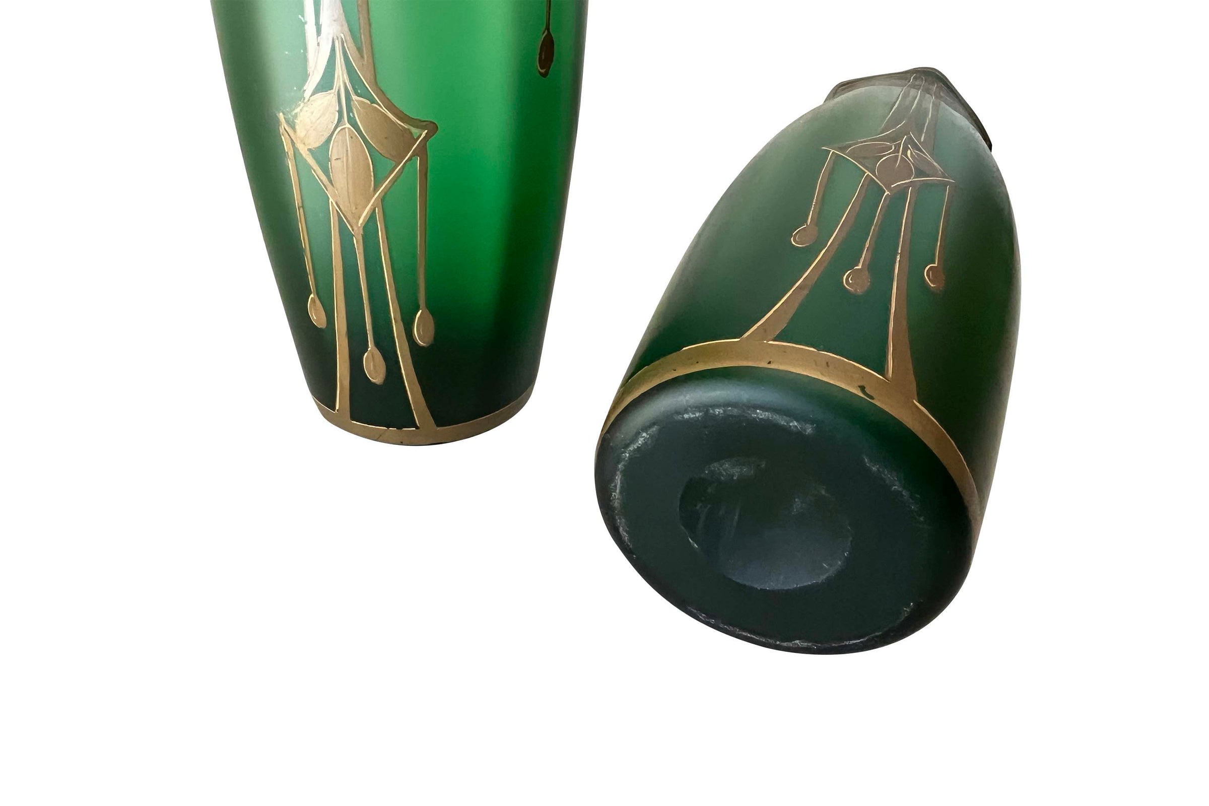 PAIR OF EARLY 20TH CENTURY AUSTRIAN SECESSIONIST VASES -CURRENTLY RESERVED-