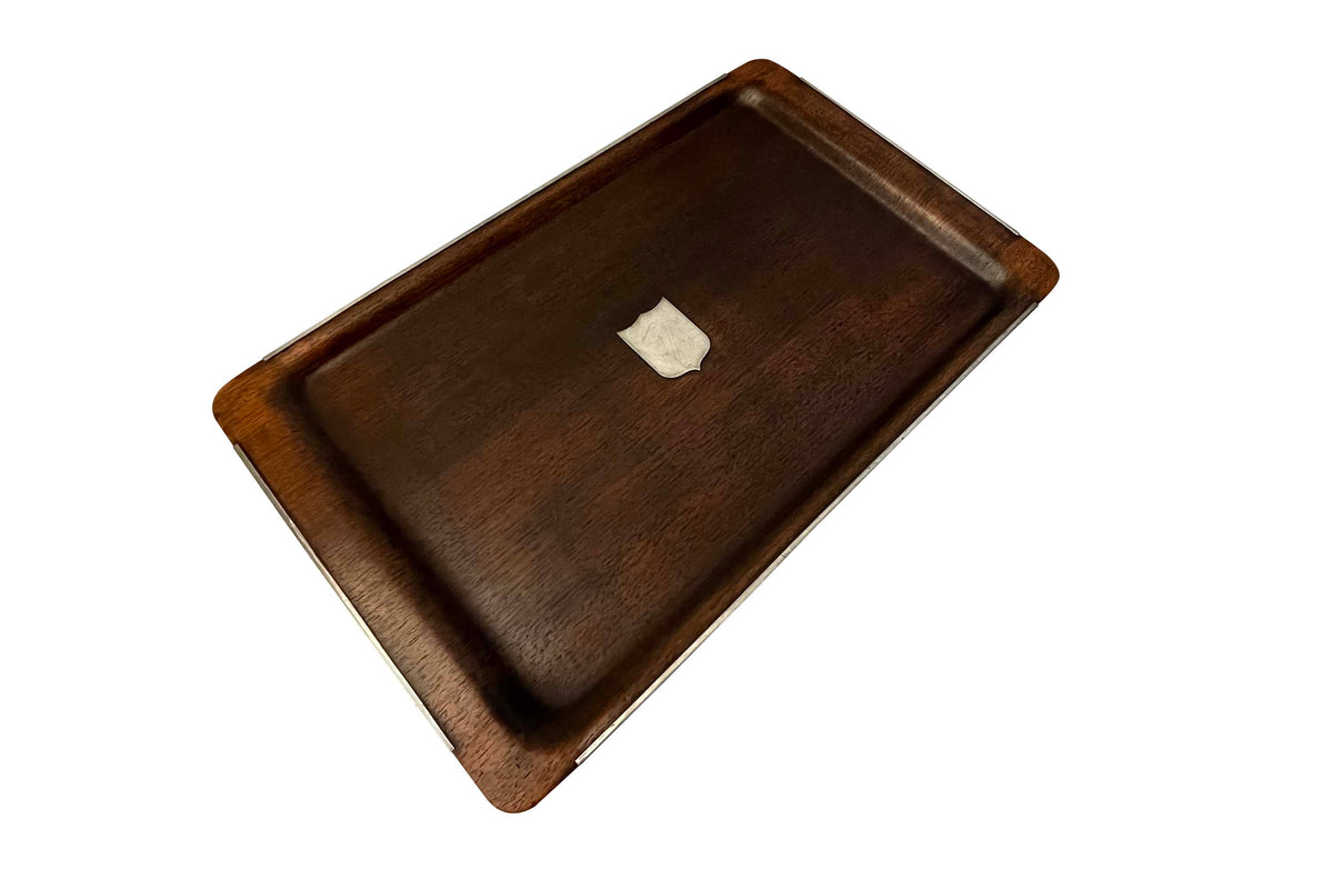 Mid-Century Modern Sculpted Wooden Serving Tray