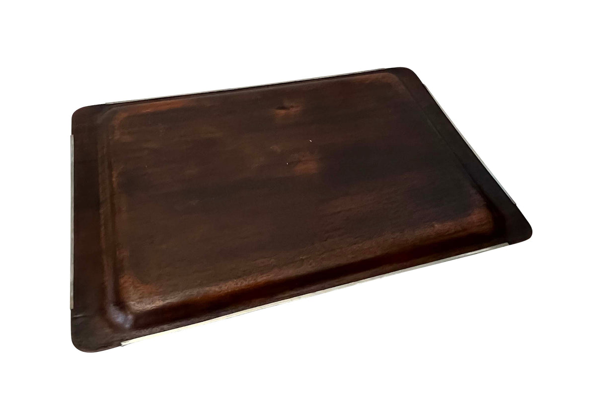 Mid-Century Modern Sculpted Wooden Serving Tray