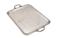 Mid Century French Silver-Plated Serving Tray by Plasait Orfèvre