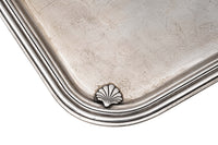 Mid Century French Silver-Plated Serving Tray by Plasait Orfèvre