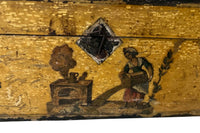 early 19th Century Scandinavian Folk Art dome-top box.