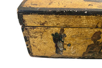 early 19th Century Scandinavian Folk Art dome-top box.