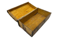early 19th Century Scandinavian Folk Art dome-top box.