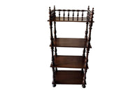Early 20th Century French Étagère Shelves with Turned Gallery