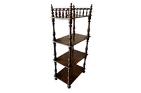 Early 20th Century French Étagère Shelves with Turned Gallery