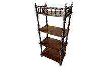 Early 20th Century French Étagère Shelves with Turned Gallery